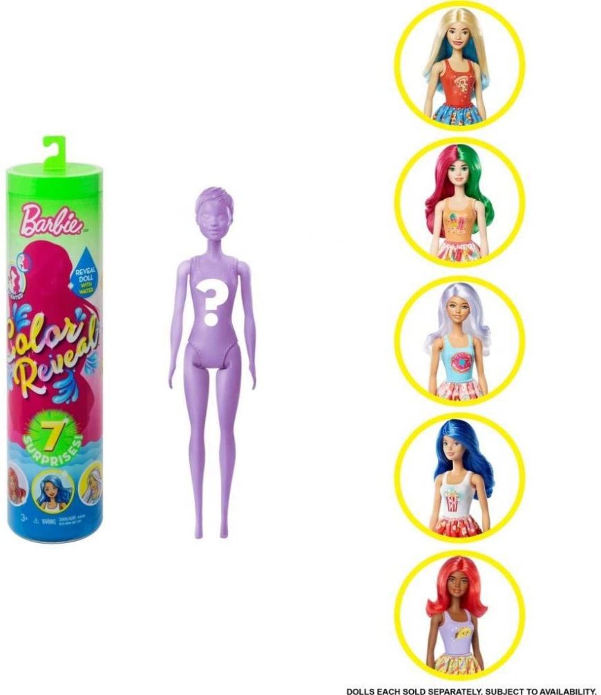 BARBIE COLOR REVEAL DOLL - FOOD-THEMED