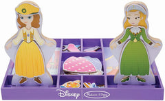 SOFIA AND AMBER - PRINCESS WOODEN DRESS-UP MAGNET SET