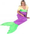 Purple/Green Mermaid Blanket (Adult Size) - Blankie Tails