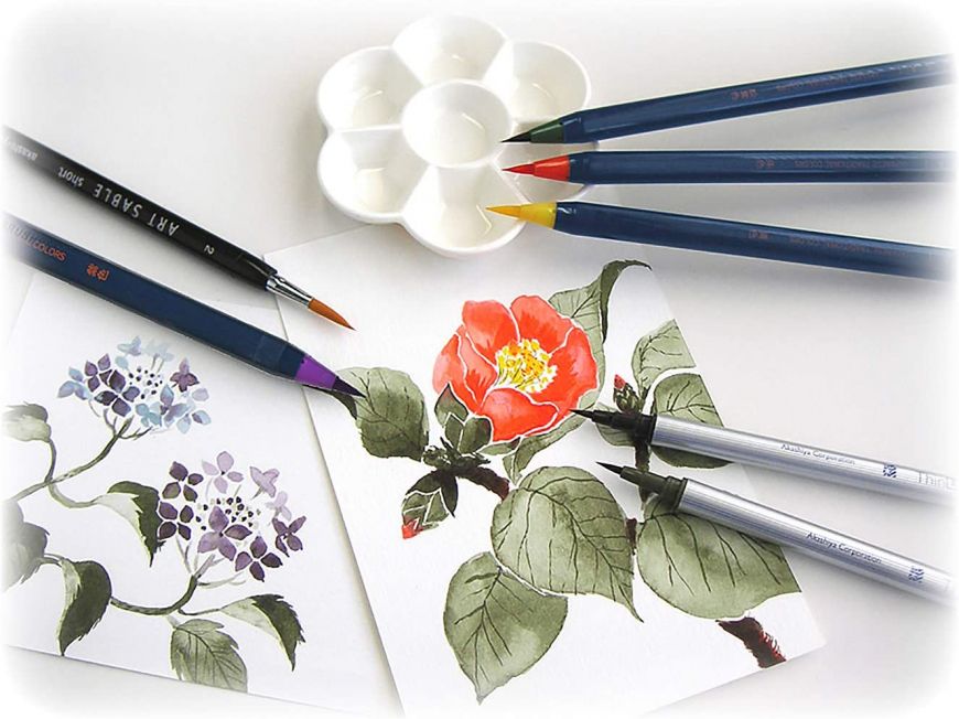 AKASHIYA ELEGANT COLOR BRUSH - 5 COLOR SET