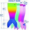 PINK GRADIENT MERMAID BLANKET (ADULT SIZE) - BLANKIE TAILS