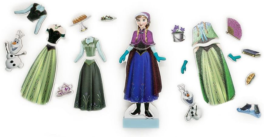 FROZEN ANNA - WOODEN MAGNETIC DRESS-UP PLAY SET