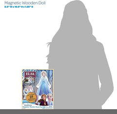 FROZEN 2 ELSA - WOODEN MAGNETIC DRESS-UP PLAY SET