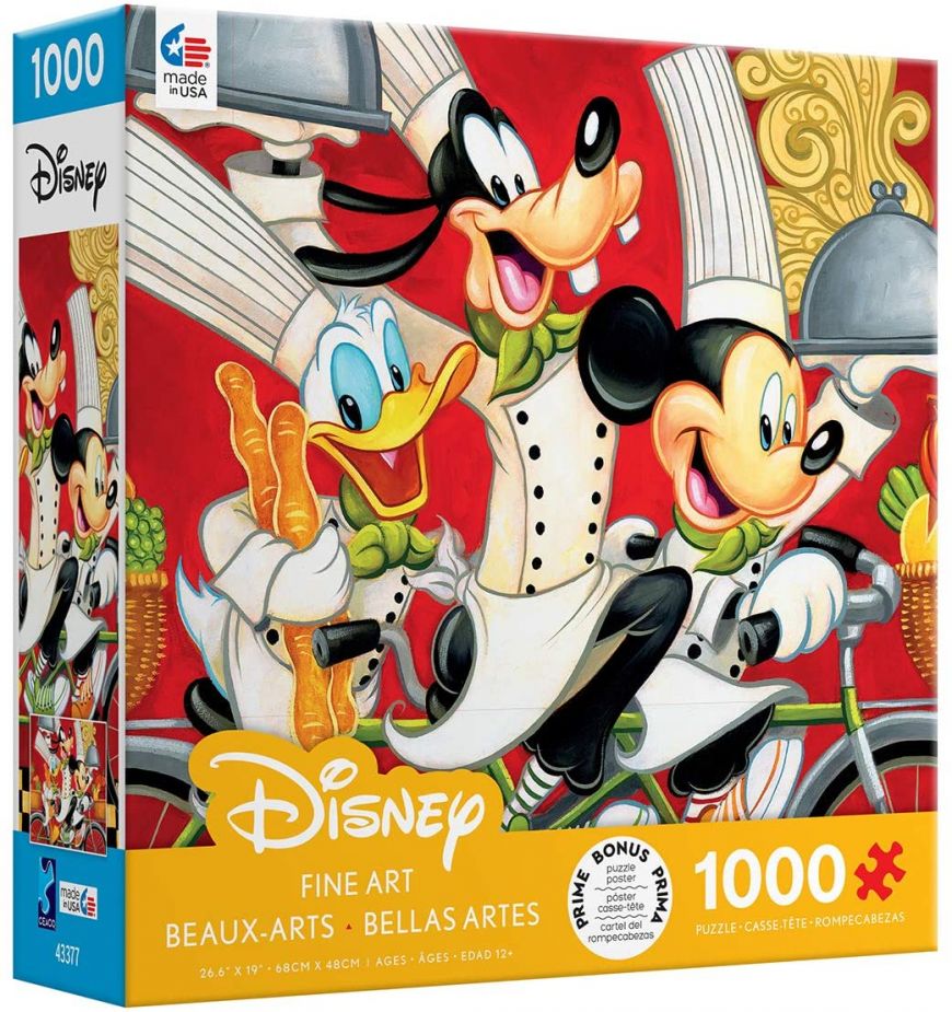 DISNEY FINE ART MICKEY, DONALD AND GOODY - 1000 PUZZLE