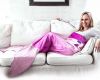 PINK GRADIENT MERMAID BLANKET (ADULT SIZE) - BLANKIE TAILS