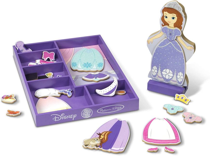 SOFIA THE FIRST - WOODEN MAGNETIC DRESS-UP PLAY SET