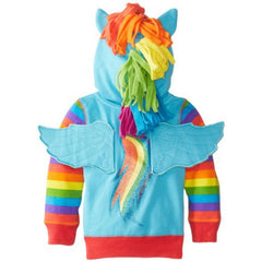 MY LITTLE PONY "RAINBOW DASH" ZIP-UP HOODIE