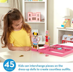 MINNIE & DAISY WOODEN MAGNETIC DRESS-UP PLAY SET