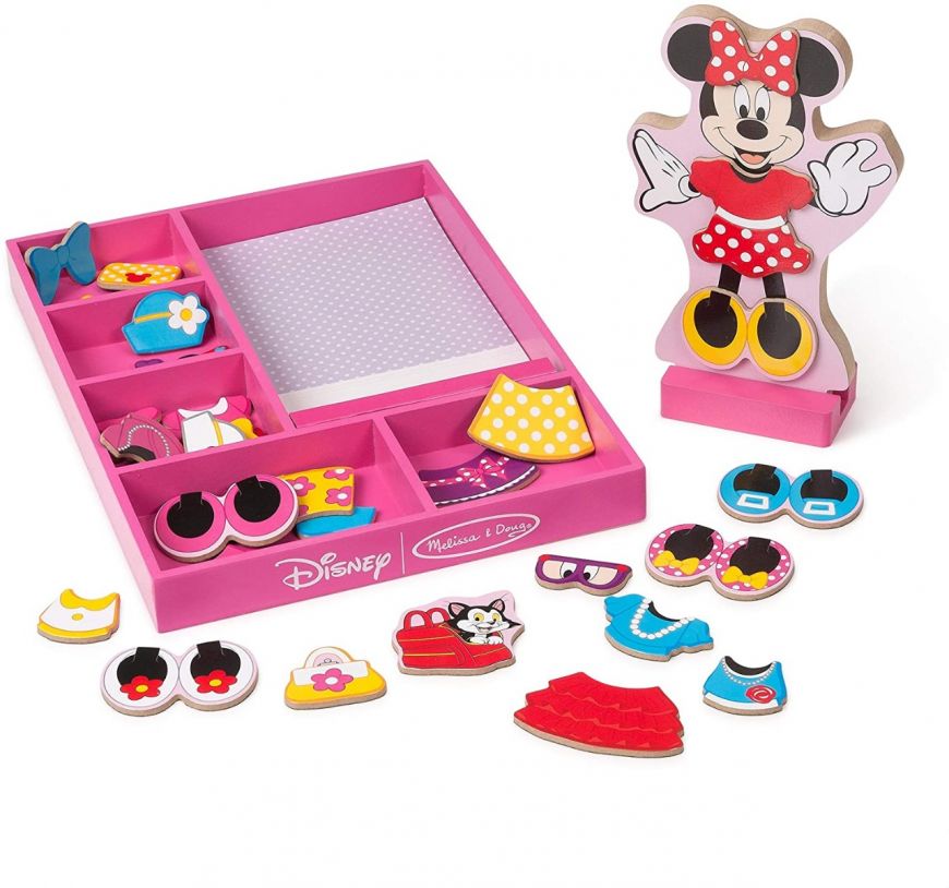 MINNIE MOUSE - WOODEN MAGNETIC DRESS-UP PLAY SET