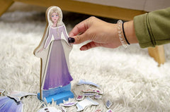 FROZEN 2 ELSA - WOODEN MAGNETIC DRESS-UP PLAY SET