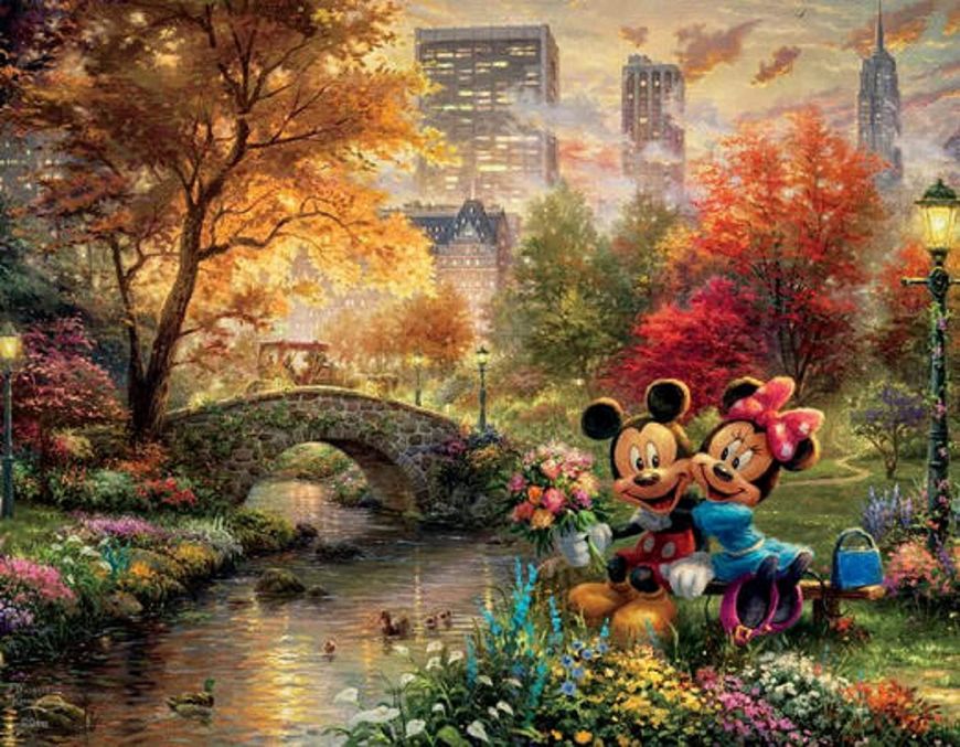 MULTIPACK CINDERELLA, THE LION KING, MICKEY AND MINNIE MOUSE, AND THE LITTLE MERMAID - 500 X 4 PCS PUZZLE