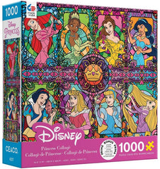 DISNEY PRINCESSES STAINED GLASS - 1000 PCS PUZZLE