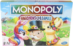 MONOPOLY UNICORNS VS. LLAMAS MONOPOLY BOARD GAME