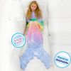 Rainbow Glitter Mermaid Blanket - Blankie Tails