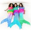 Rainbow Glitter Mermaid Blanket - Blankie Tails