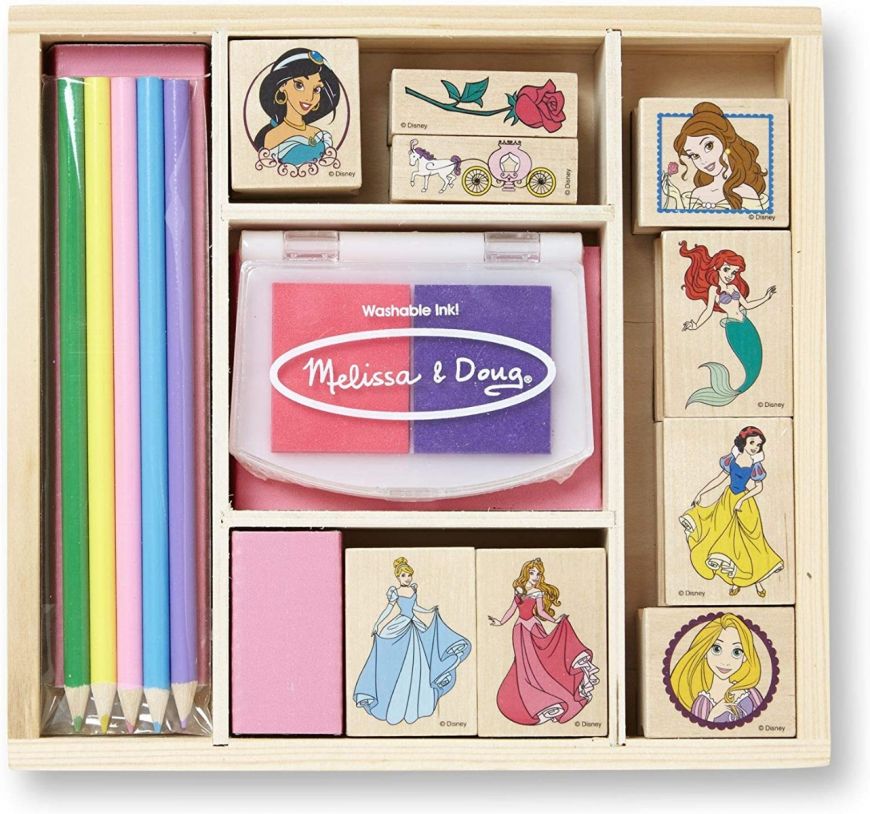 DISNEY PRINCESS - WOODEN STAMP SET