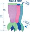 Purple/Green Mermaid Blanket (Adult Size) - Blankie Tails