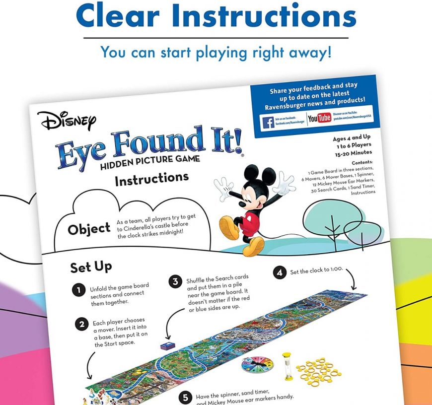 WORLD OF DISNEY EYE FOUND IT - BOARD GAME