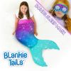 Purple Aqua Gradient Mermaid Blanket - Blankietails