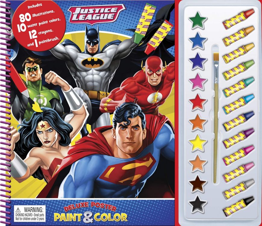 JUSTICE LEAGUE DELUXE POSTER PAINT & COLOR