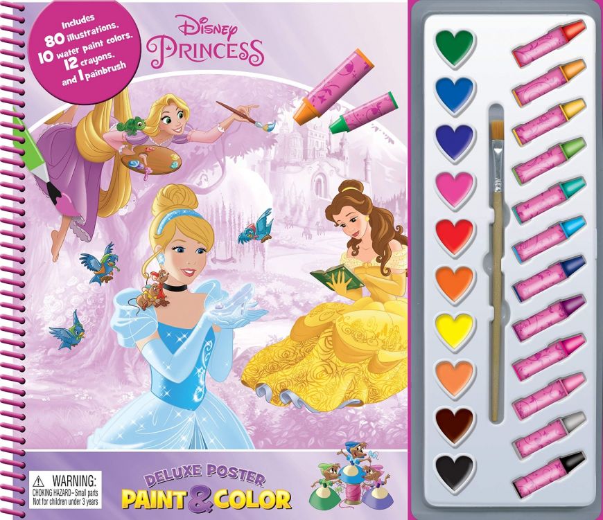 DISNEY PRINCESS DELUXE POSTER PAINT & COLOR