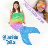 Rainbow Glitter Mermaid Blanket - Blankie Tails