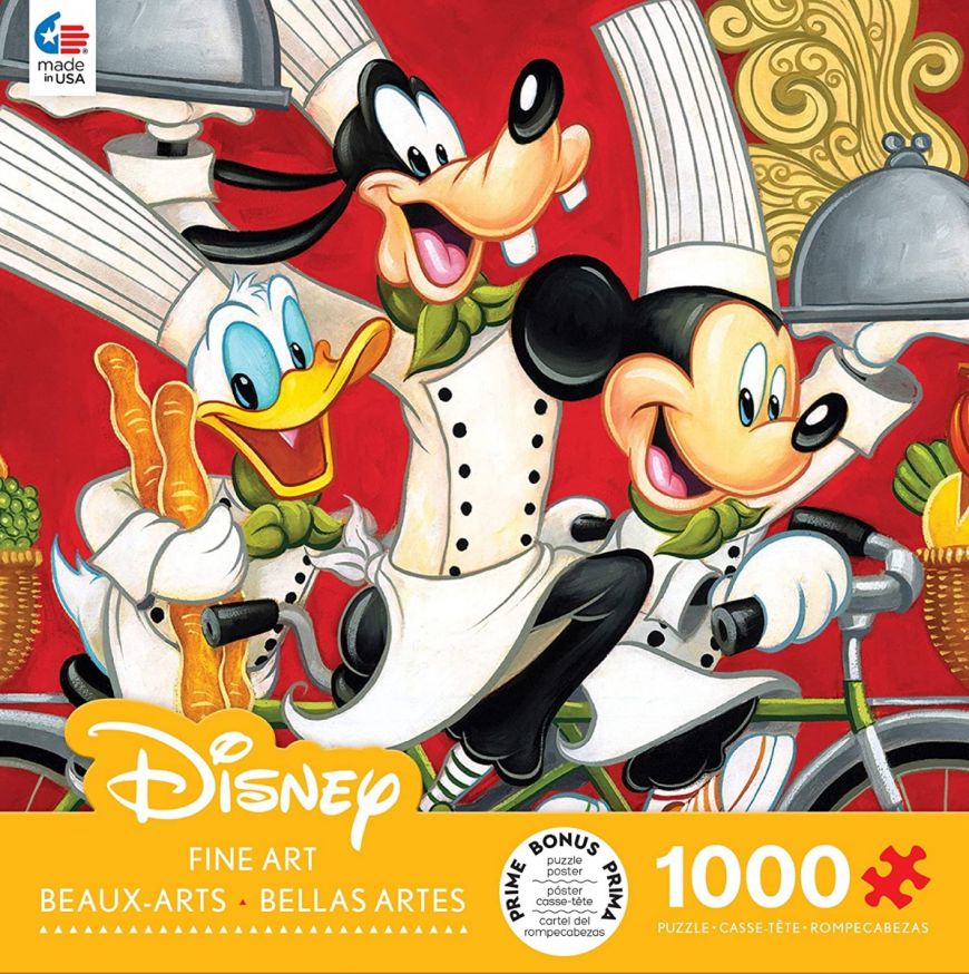 DISNEY FINE ART MICKEY, DONALD AND GOODY - 1000 PUZZLE