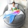 Rainbow Glitter Mermaid Blanket - Blankie Tails