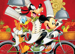 DISNEY FINE ART MICKEY, DONALD AND GOODY - 1000 PUZZLE