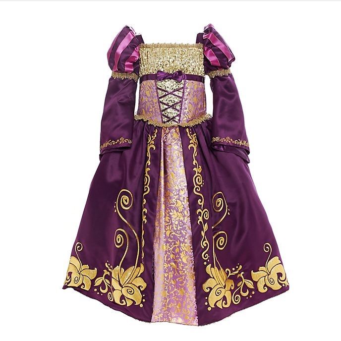 DISNEY STORE TANGLED RAPUNZEL DELUXE DESIGNER COLLECTION COSTUME GOWN DRESS