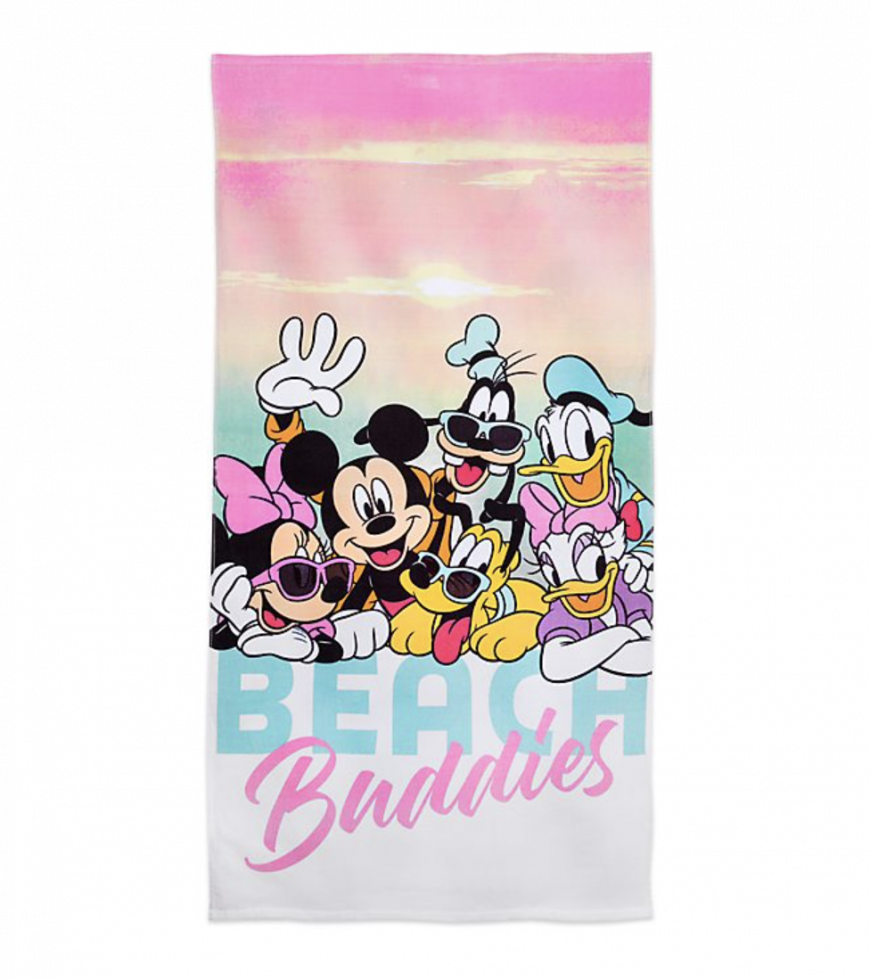 DISNEY STORE MICKEY AND FRIENDS BEACH TOWEL