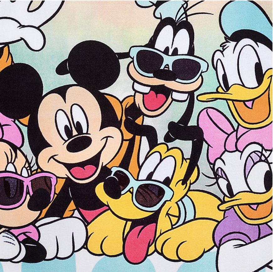 DISNEY STORE MICKEY AND FRIENDS BEACH TOWEL