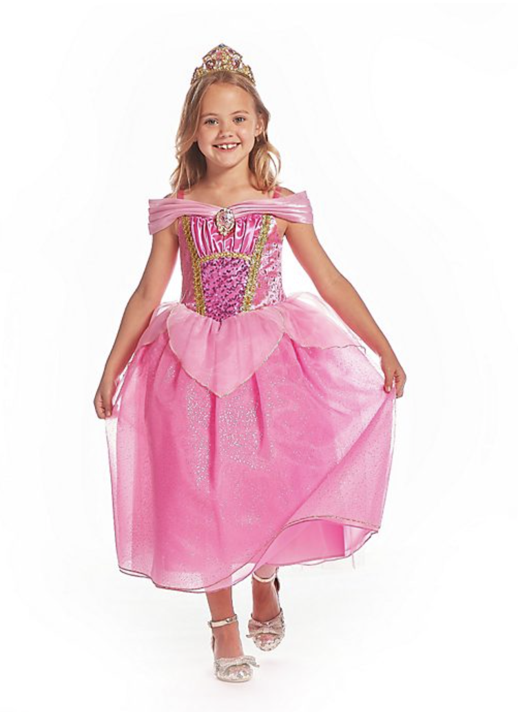 DISNEY STORE AURORA COSTUME FOR KIDS, SLEEPING BEAUTY