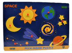 SPACE PEEK INSIDE - SAFARI PUZZLE